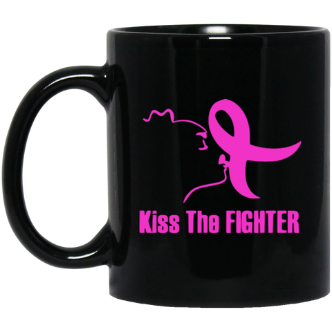 Kiss The Fighter11 oz. Black Mug