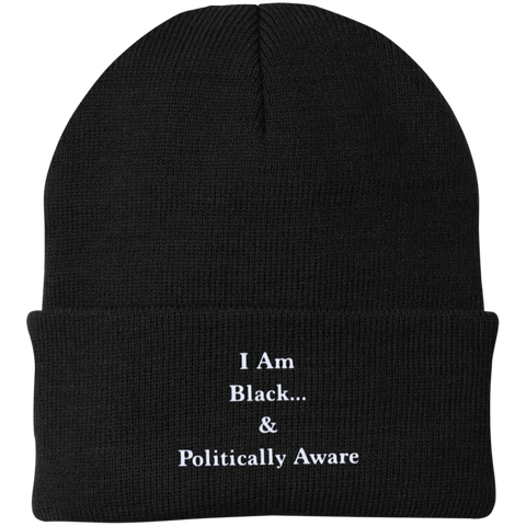 I Am Black...& Politically Aware Knit Cap