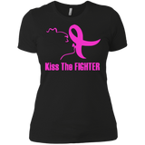 Kiss The Fighter 3900 Next Level Ladies' Boyfriend T-Shirt