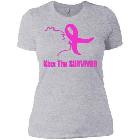 Kiss The Survivor Next Level Ladies' Boyfriend T-Shirt
