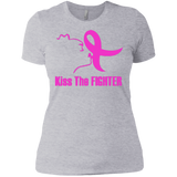 Kiss The Fighter 3900 Next Level Ladies' Boyfriend T-Shirt