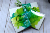 Lime Green & Teal Coasters