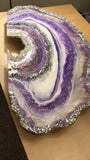 Home Decor Purple & Silver Agate