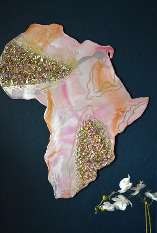Rose Quartz Inspired Africa Piece