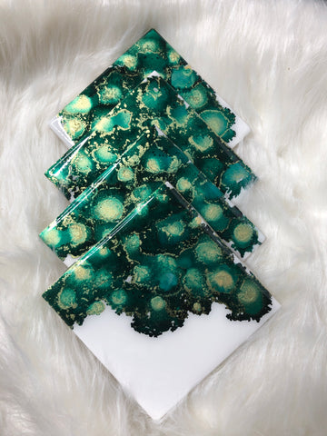 Coaster Green & Gold