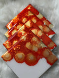 Coaster Orange & Gold
