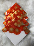 Coaster Orange & Gold