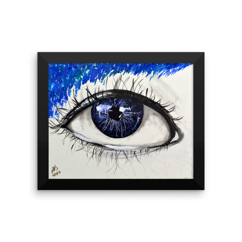 Soul's Eye view Framed poster