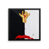 Same Color Blood Framed poster