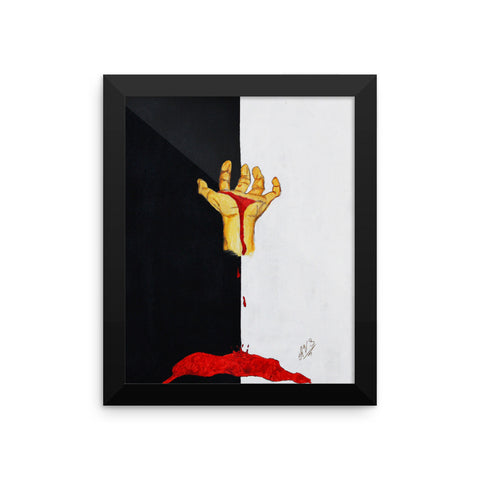 Same Color Blood Framed poster