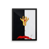 Same Color Blood Framed poster